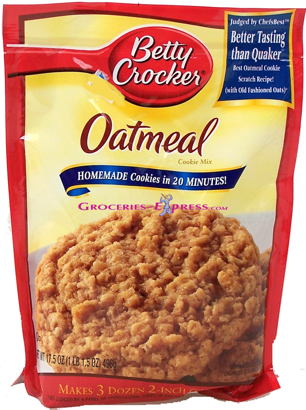 Betty Crocker  oatmeal cookie mix, makes 3 dozen 2-inch cookies Full-Size Picture